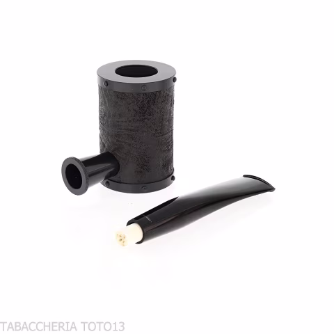 Tsuge Yoroi G9 sabbiata nera - Pipe
