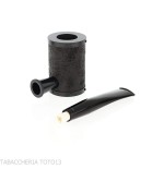 Tsuge pipa Yoroi G9 black sandblasted tobacco pipe - Tobacco Pipes - Natural root