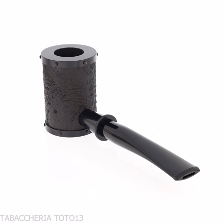 Tsuge pipa Yoroi G9 pipa de tabaco con chorro de arena negra - Pipas de Tabaco