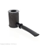 Tsuge Yoroi G9 sabbiata nera - Pipe