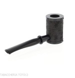 Tsuge Yoroi G9 sabbiata nera - Pipe