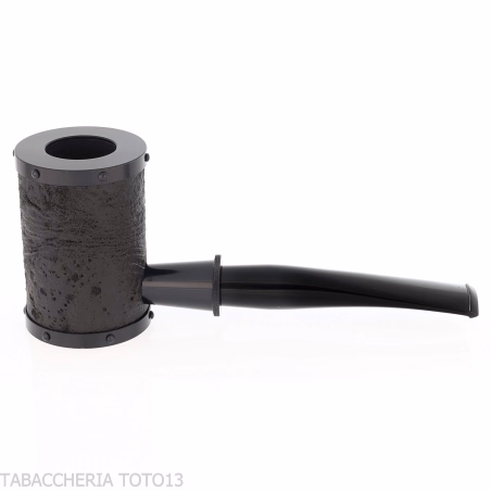 Tsuge pipa Yoroi G9 pipa de tabaco con chorro de arena negra - Pipas de Tabaco