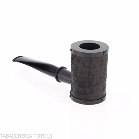 Tsuge pipa Yoroi G9 pipa de tabaco con chorro de arena negra - Pipas de Tabaco