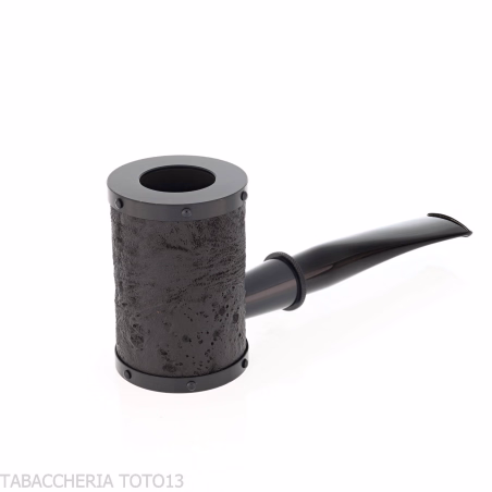 Tsuge pipa Yoroi G9 pipa de tabaco con chorro de arena negra - Pipas de Tabaco