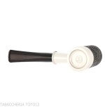 Tsuge Roulette G9 tobacco pipe in sandblasted black briar - Tobacco Pipes - Natural root