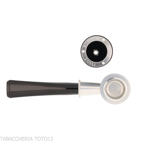 Tsuge Roulette G9 Tabakpfeife aus sandgestrahltem schwarzem Bruyère - Tabakpfeifen