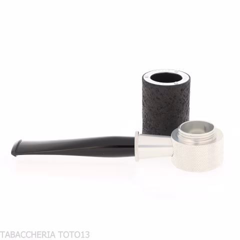 Tsuge Roulette G9 tobacco pipe in sandblasted black briar - Tobacco Pipes - Natural root