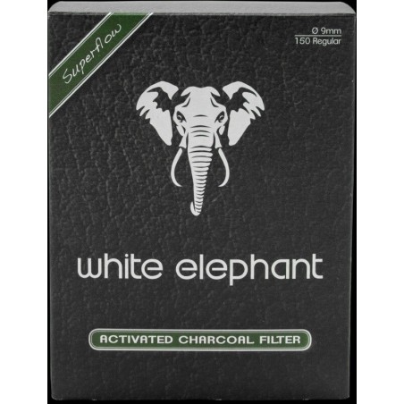 Filtres à charbon actif White Elephant 9 mm paquet de 150 pièces - Accessoires pour pipes