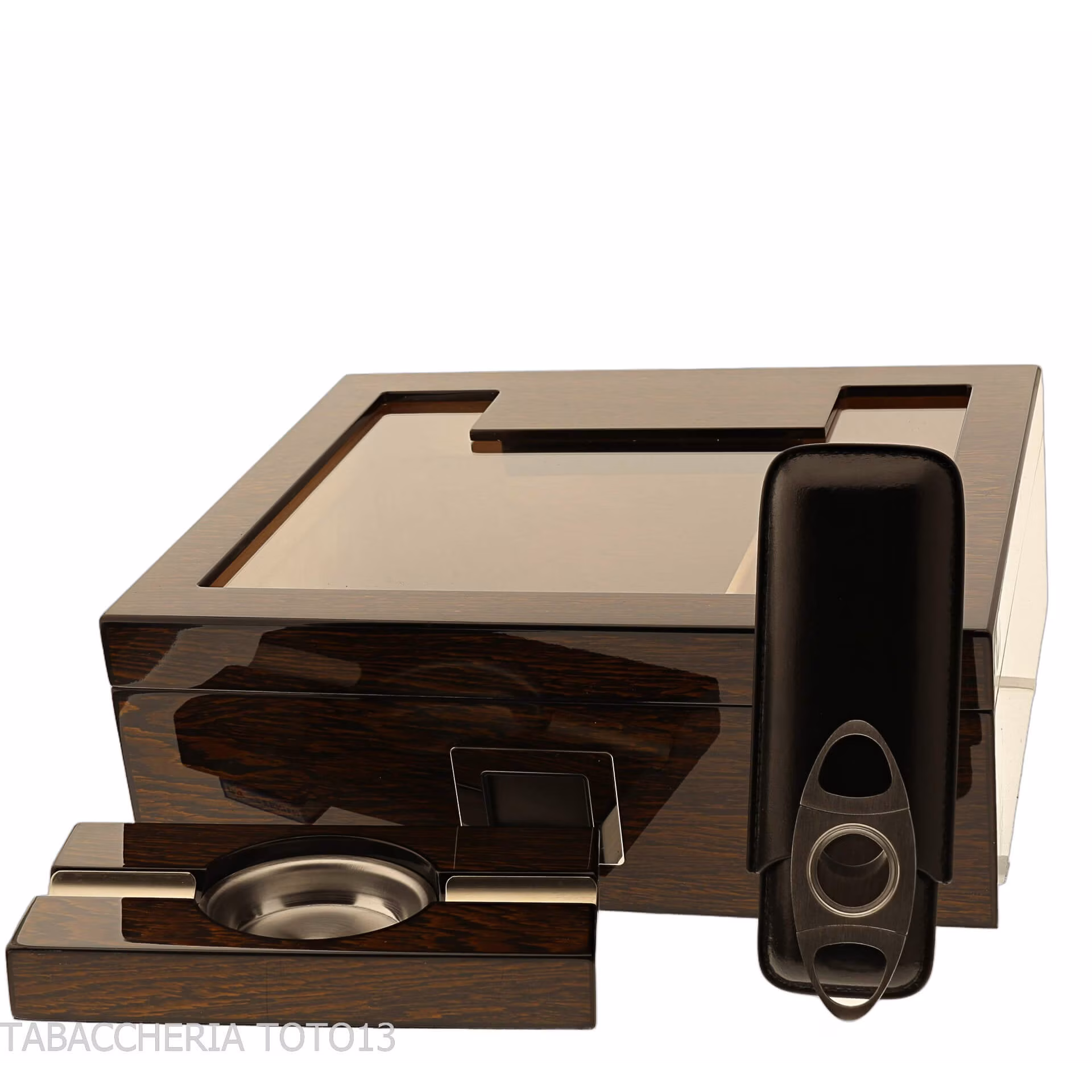 Ironwood humidified cigar box with accessories - Accessories Cigar - Wood
