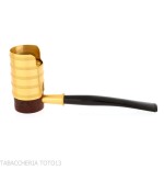Tsuge Thunderstorm gold small - Tobacco Pipes - Natural root