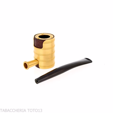 Tsuge Thunderstorm gold small - Tobacco Pipes - Natural root