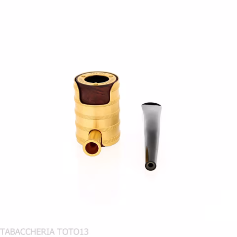 Tsuge Thunderstorm gold small - Tobacco Pipes - Natural root