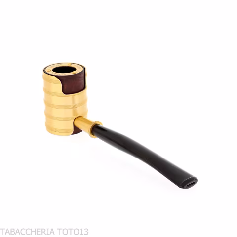 Tsuge Thunderstorm gold small - Tobacco Pipes - Natural root