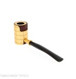 Tsuge Thunderstorm gold small - Tobacco Pipes - Natural root
