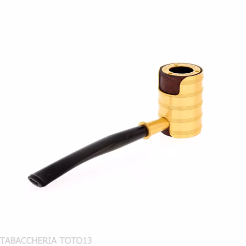 Tsuge Thunderstorm gold small - Tobacco Pipes - Natural root