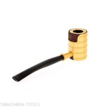 Tsuge Thunderstorm gold small - Tobacco Pipes - Natural root