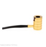 Tsuge Thunderstorm gold small - Tobacco Pipes - Natural root