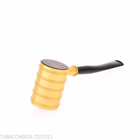 Tsuge Thunderstorm gold small - Tobacco Pipes - Natural root