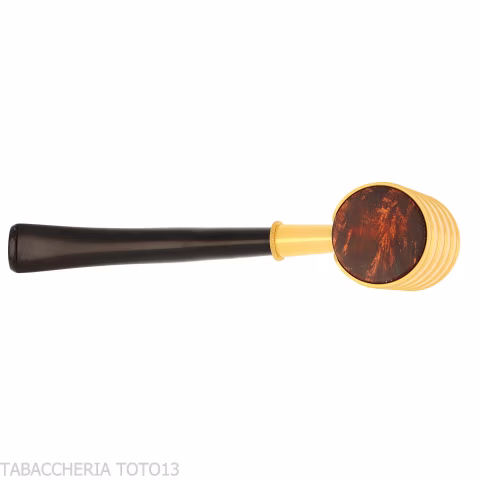 Tsuge Thunderstorm gold small - Tobacco Pipes - Natural root