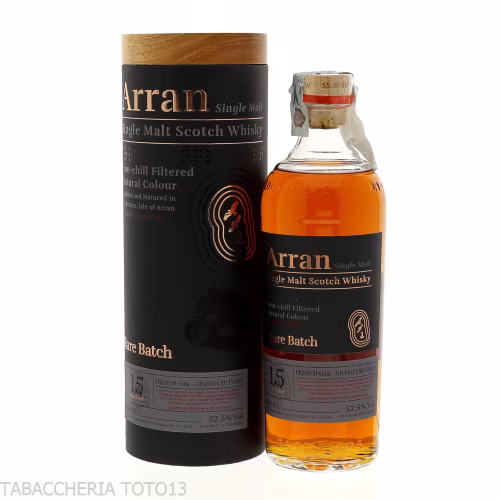 Arran 15 Y.O. rare batch French Oak - Grand Cru Cask Vol.52,5% Cl.70-Whisky