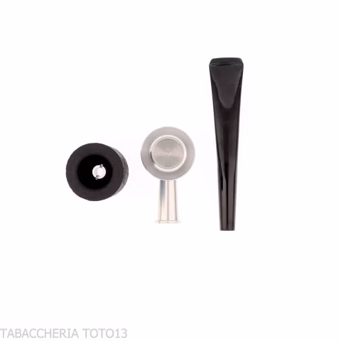 Tsuge Roulette piccola in radica nera sabbiata reverse calabash concept - Pipe