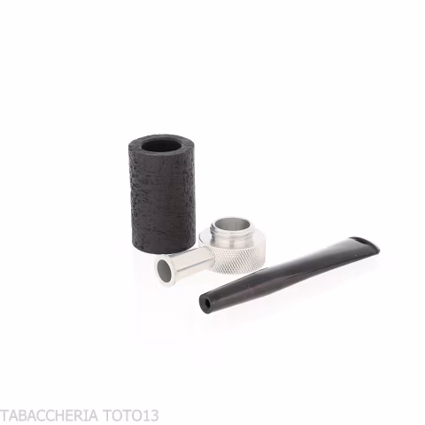 Tsuge Roulette piccola in radica nera sabbiata reverse calabash concept - Pipe