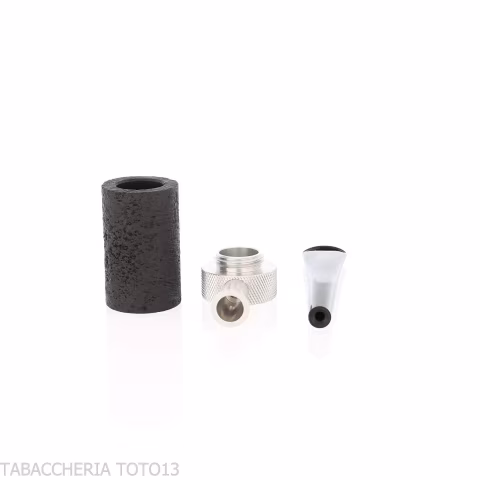 Tsuge Roulette piccola in radica nera sabbiata reverse calabash concept - Pipe