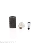 Tsuge Roulette piccola in radica nera sabbiata reverse calabash concept - Pipe