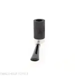Tsuge Roulette pipa de raíz de burl negro lijado pequeño - Pipas de Tabaco