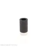 Tsuge Roulette pipa de raíz de burl negro lijado pequeño - Pipas de Tabaco