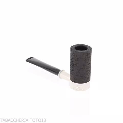 Tsuge Roulette small sanded black burl root pipe - Tobacco Pipes - Natural root, Metal