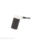 Tsuge Roulette pipa de raíz de burl negro lijado pequeño - Pipas de Tabaco