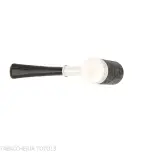 Tsuge Roulette pipa de raíz de burl negro lijado pequeño - Pipas de Tabaco