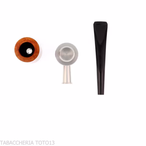 Tsuge Roulette piccola radica naturale chiara reverse calabash concept - Pipe