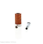 Tsuge Roulette small pipe natural light root - Tobacco Pipes - Natural root, Metal