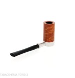 Tsuge Roulette petit pipe racine de lumière naturelle - Pipe Pour le Tabac - Racine naturelle, Métal