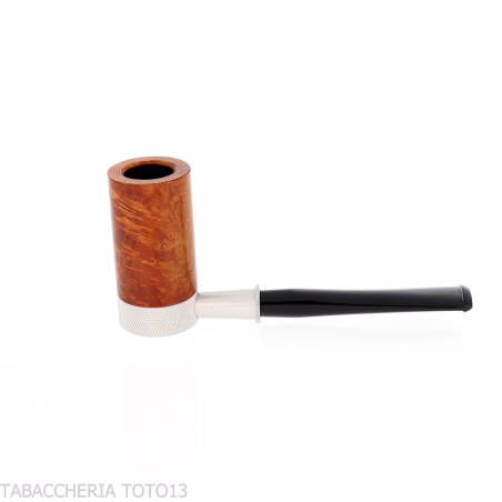 Tsuge Roulette petit pipe racine de lumière naturelle - Pipe Pour le Tabac - Racine naturelle, Métal