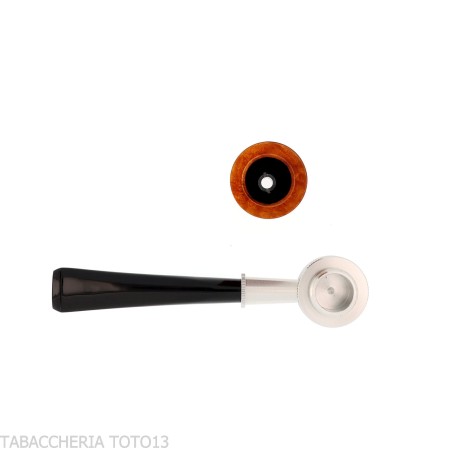 Tsuge Roulette pipa pequeña de luz natural de raíz - Pipas de Tabaco