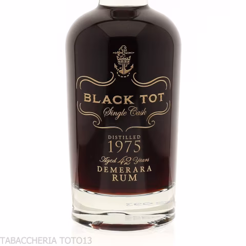 Black Tot rum 1975 42 y.o. single cask 70th Velier Vol.47,4 Cl.70 - Spiritueux - Mélasse