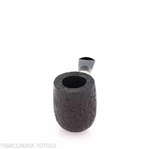 Tsuge Bamboo Straight billiard black sandblasted tobacco pipe - Tobacco Pipes - Natural root