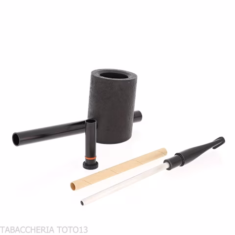 Tsuge e-star System Black radica sabbiata Churchwarden concept - Pipe