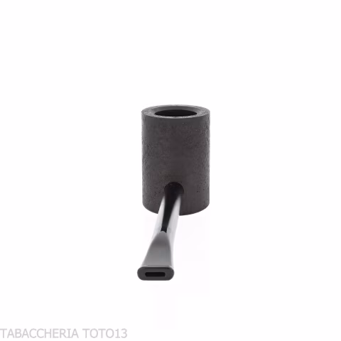 Tsuge e-star System Black sandblasted briar Churchwarden concept - Tobacco Pipes - Natural root, Metal