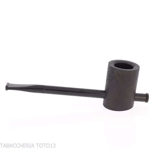 Tsuge e-star System Black sandblasted briar Churchwarden concept-Tsuge
