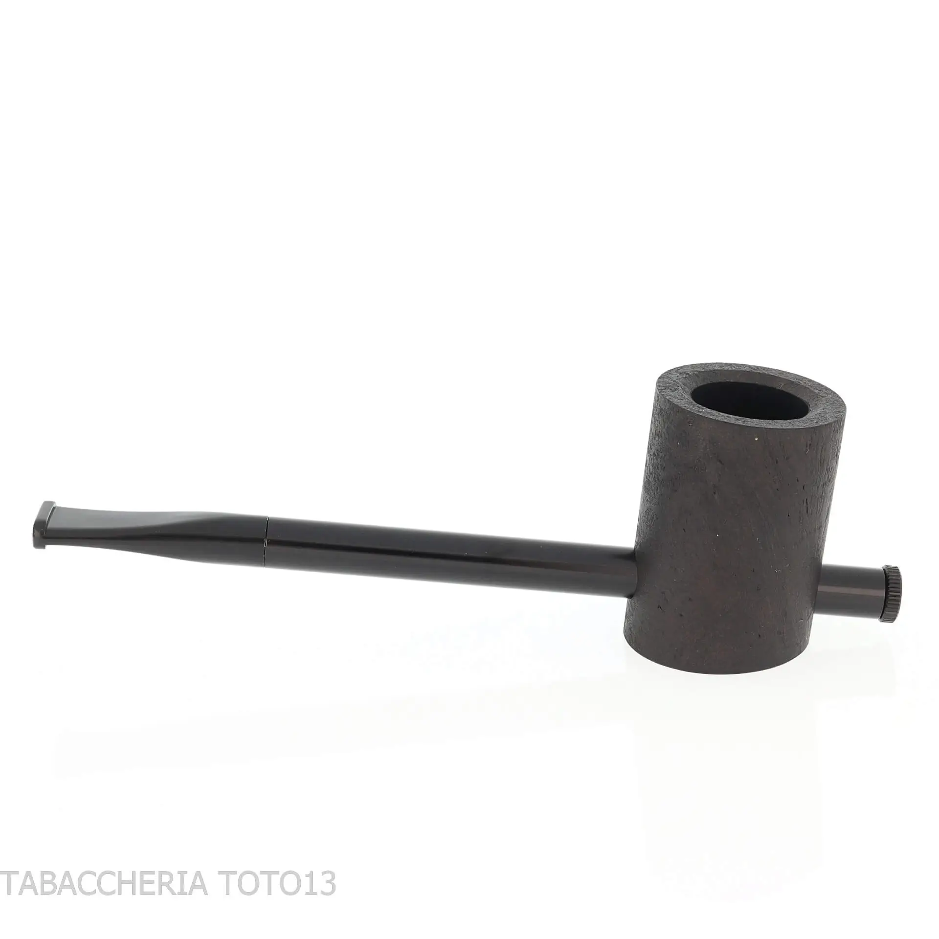 Tsuge e-star System Black sandblasted briar Churchwarden concept - Tobacco Pipes - Natural root, Metal Tsuge e-star System Black sandblasted briar Churchwarden concept - Tobacco Pipes - Natural root, Metal