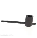 Tsuge e-star System Black sandblasted briar Churchwarden concept - Tobacco Pipes - Natural root, Metal