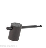 Tsuge e-star System Black sandblasted briar Churchwarden concept - Tobacco Pipes - Natural root, Metal