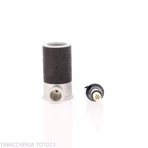 Tsuge Spider tumbler forma poker in radica nera sabbiata reverse calabash concept - Pipe