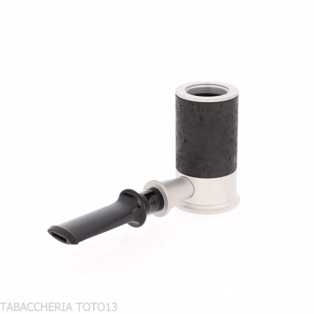 Tsuge Spider con forma de póquer en concepto de calabaza invertida de brezo negro pulido con chorro de arena - Pipas de Tabac