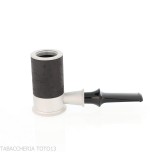 Tsuge Spider Tumbler-Pokerform in sandgestrahltem schwarzem Briar Reverse Calabash-Konzept - Tabakpfeifen
