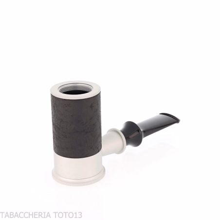 Tsuge Spider con forma de póquer en concepto de calabaza invertida de brezo negro pulido con chorro de arena - Pipas de Tabac